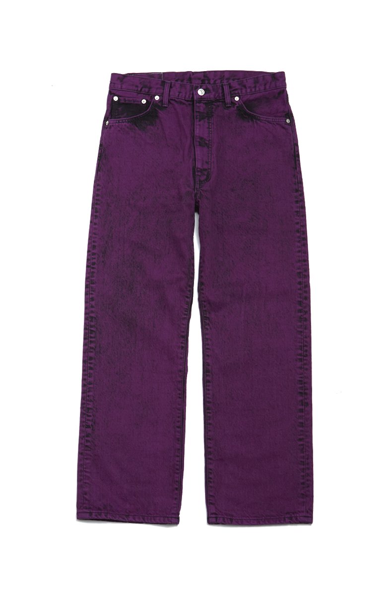 soe（ソーイ）のBleach & Color Jeans collaborated with EDWIN-PURPLE