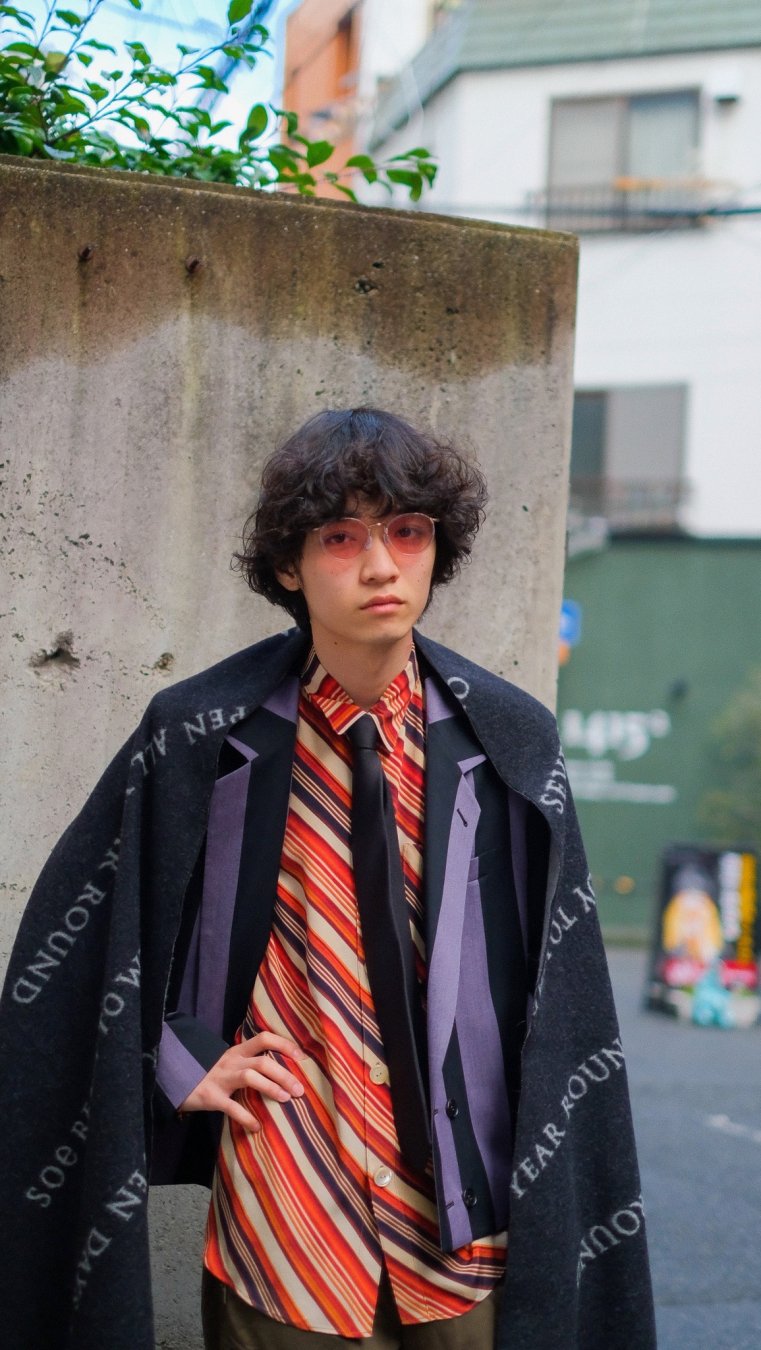 LITTLEBIG（リトルビッグ）のStripe Short Jacket-Purple  Stripe（ストライプショートジャケット）の通販サイト-大阪 堀江 PALETTE art alive（パレットアートアライヴ）-