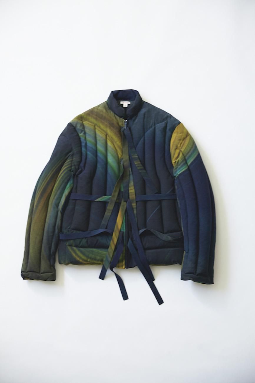 masu marble print down jacket 46