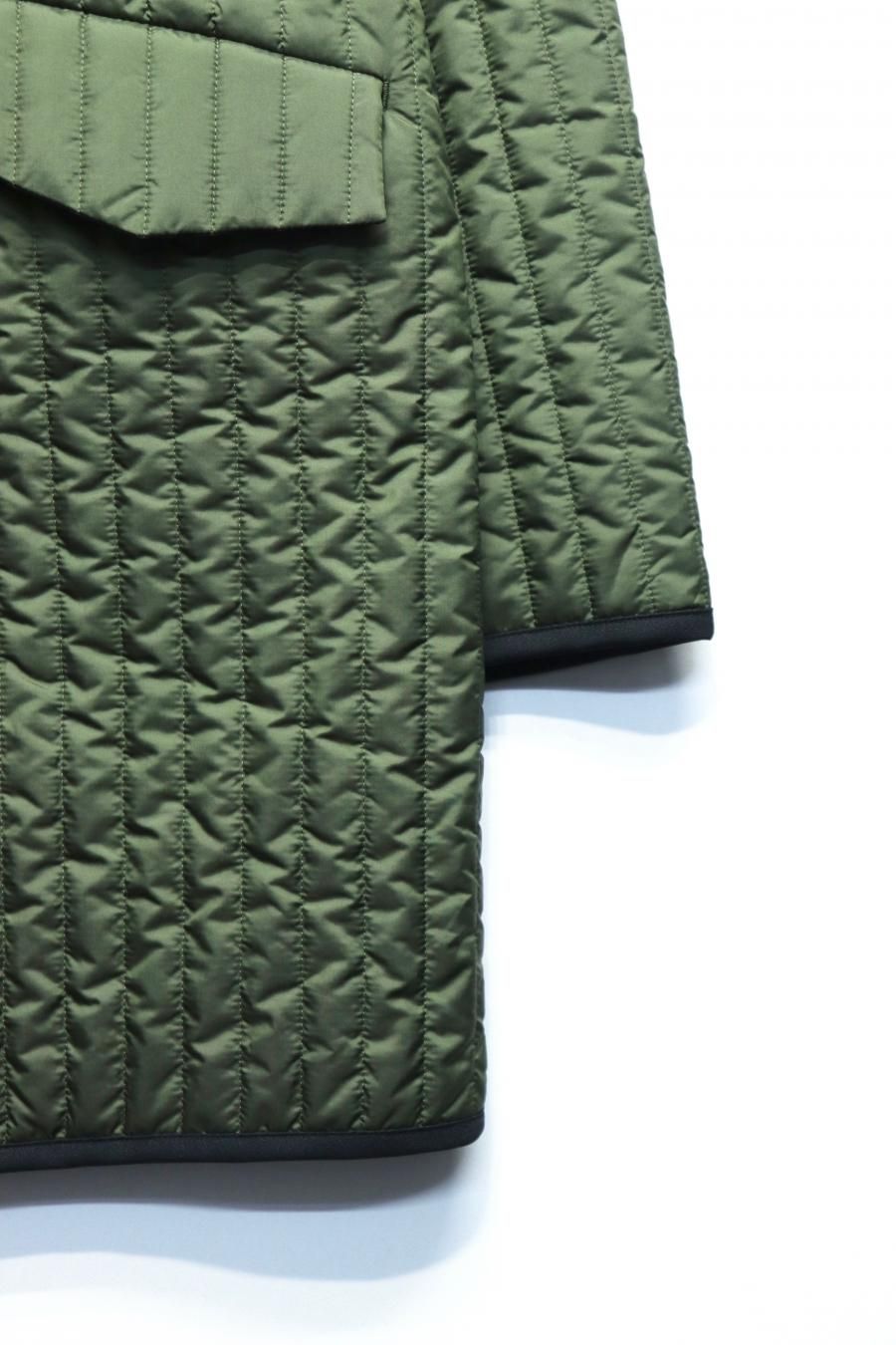 BELPER（ベルパー）のSTRINGS QUILTING COAT-KHAKI（キルティング 