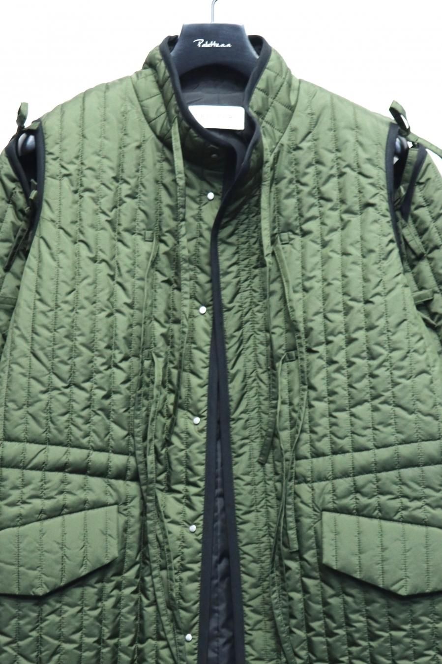 BELPER（ベルパー）のSTRINGS QUILTING COAT-KHAKI（キルティング 