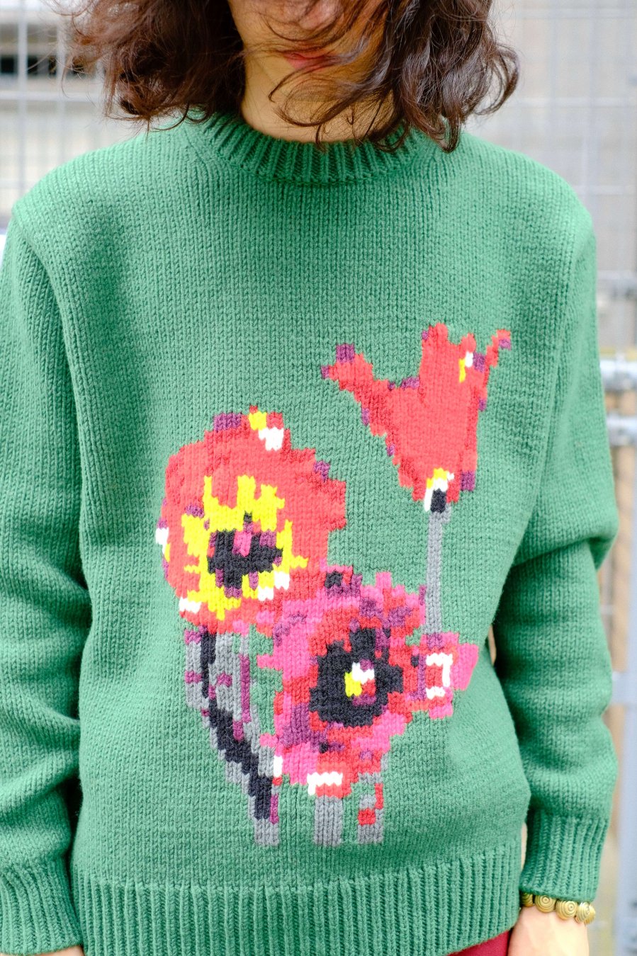 soe（ソーイ）のIntarsia Knit”Flower