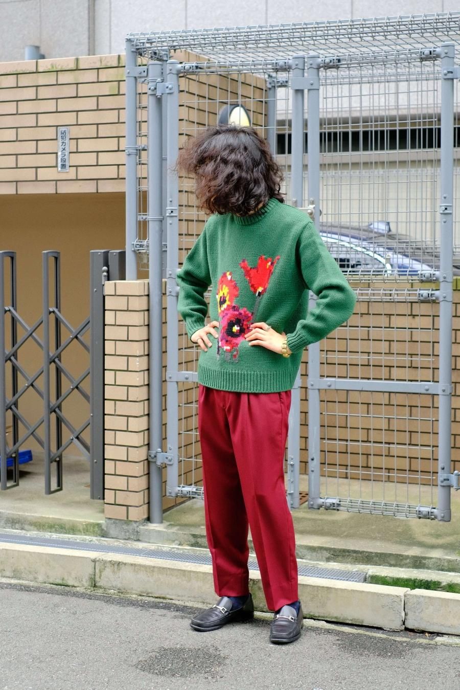 soe（ソーイ）のIntarsia Knit”Flower