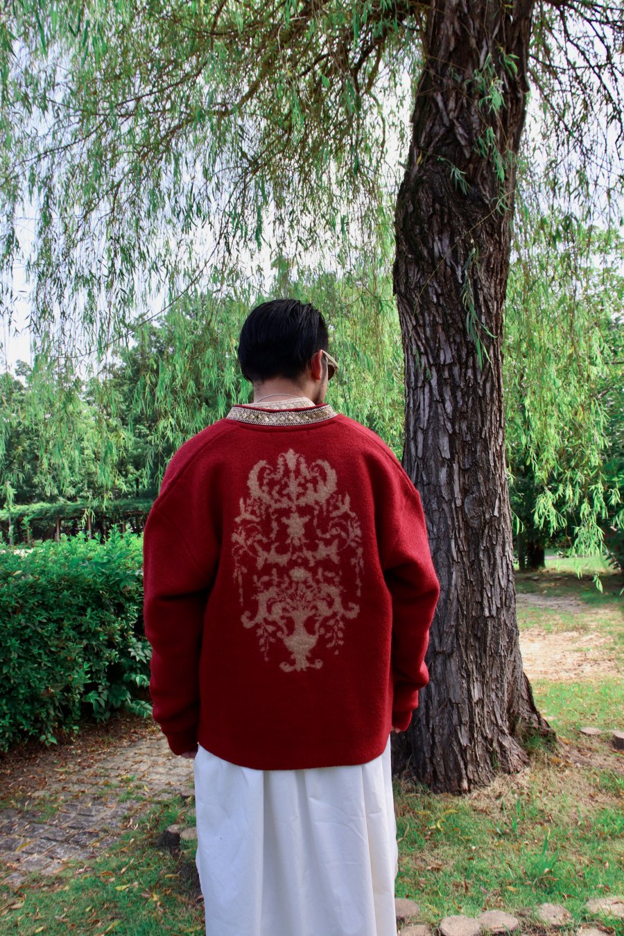 Children of the discordance（チルドレン オブ ザ ディスコーダンス）のESTONITEX KNIT  CARDIGAN-RED（カーディガン）の通販サイト-大阪 堀江 PALETTE art alive（パレットアートアライヴ）-