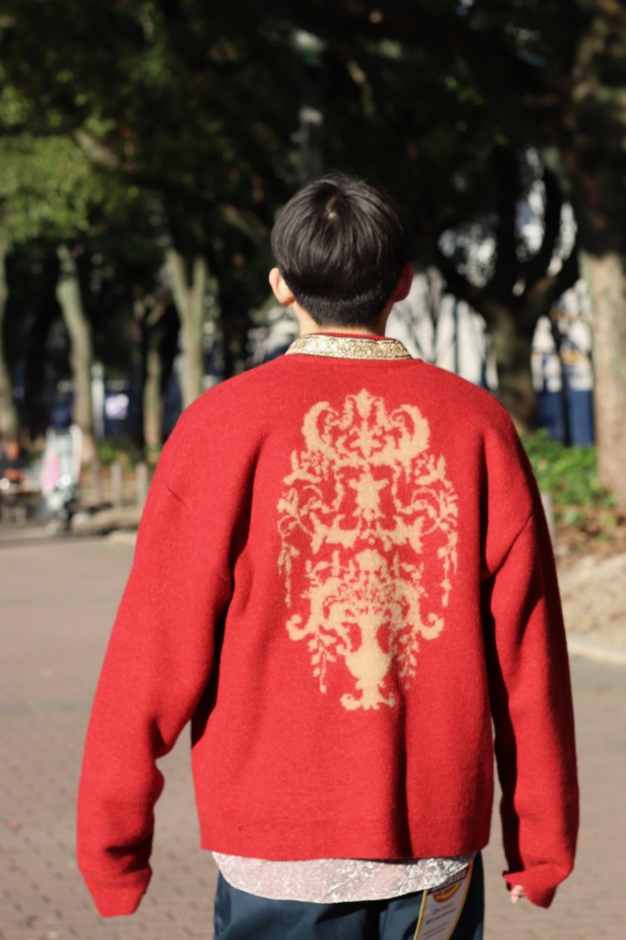 Children of the discordance（チルドレン オブ ザ ディスコーダンス）のESTONITEX KNIT  CARDIGAN-RED（カーディガン）の通販サイト-大阪 堀江 PALETTE art alive（パレットアートアライヴ）-