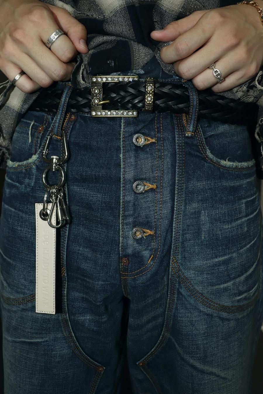 soe（ソーイ）のLeather Belt BLACK（ベルト）の通販サイト-大阪