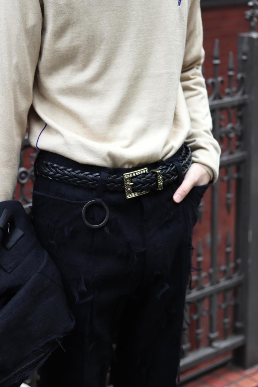 soe（ソーイ）のBraid Leather with-BROWN（ベルト）の通販