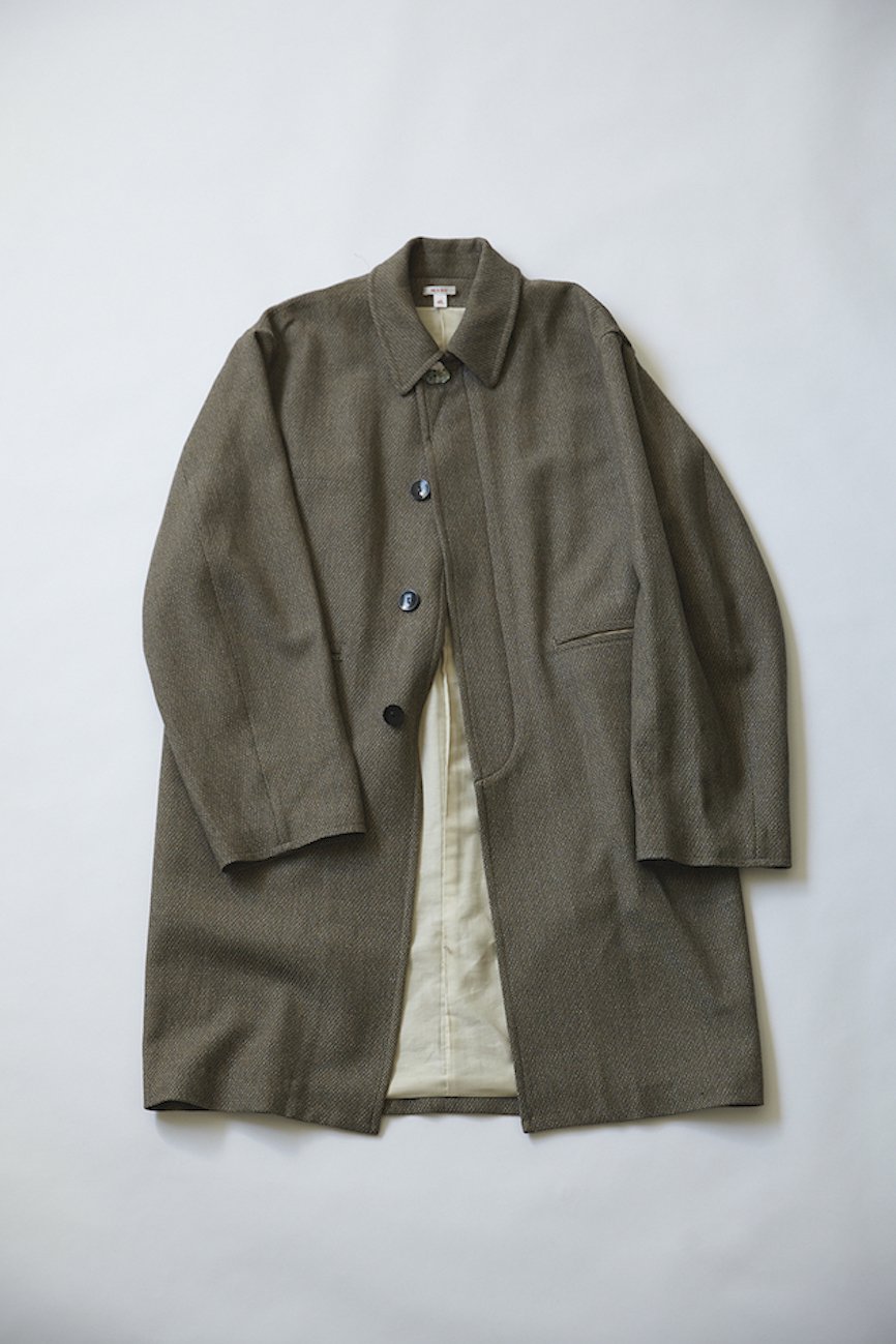 品質のいい bckediri.beacukai.go.id MASU COLLAR COAT MELANGE TWEED