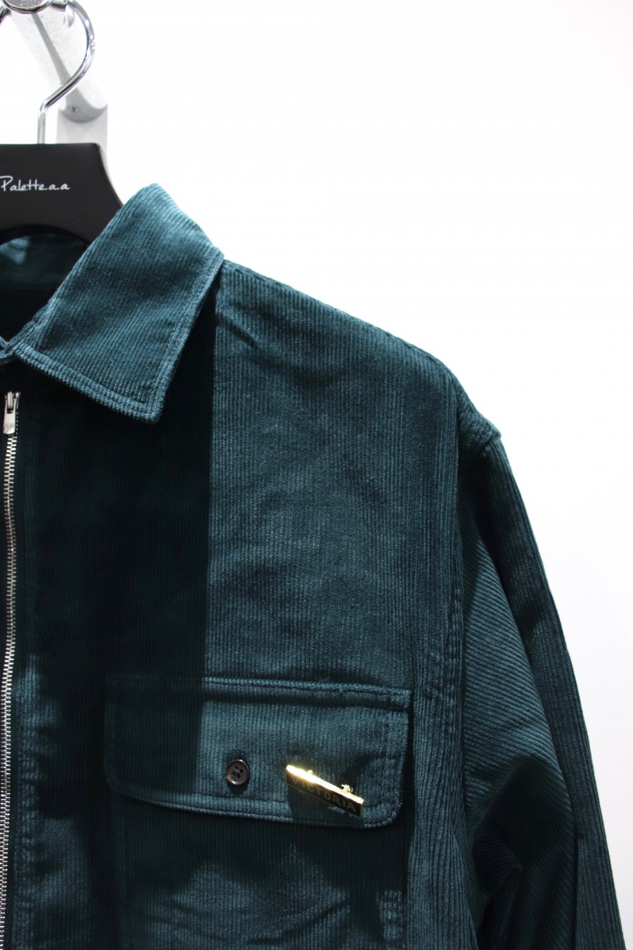 VICTORIA（ヴィクトリア）の1/4 ZIP CORDUROY PULLOVER SHIRT-DARK