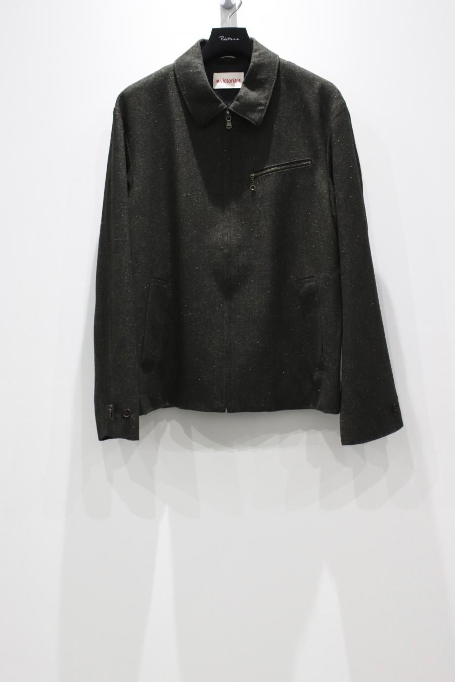 VICTORIA（ヴィクトリア）のTWEED CAR COAT-DARK OLIVE（シャツ