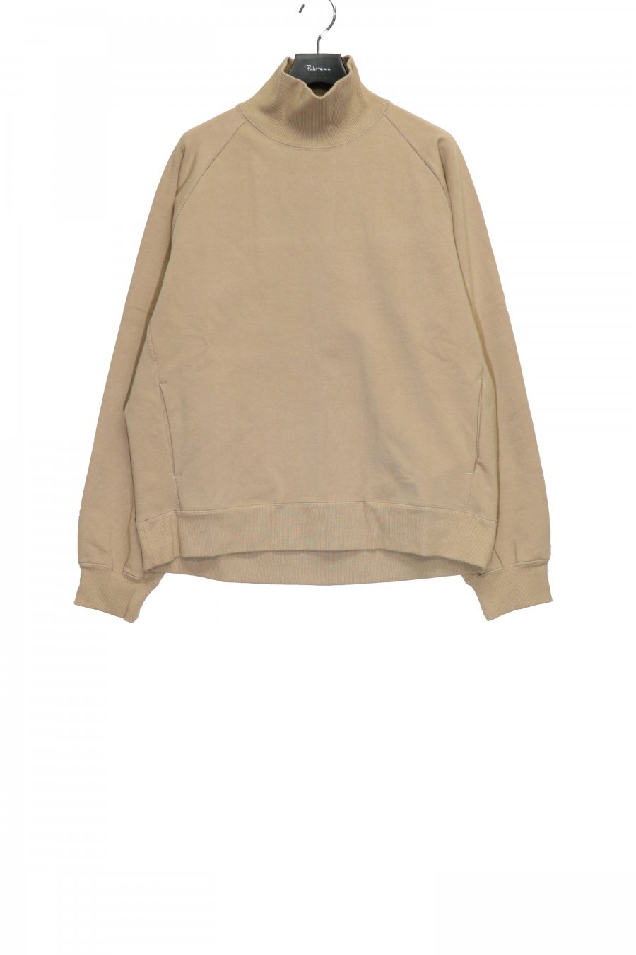 KIIT（キート）のSUPIMA COTTON STRETCH PILE ZIGZAG STITCH TURTLE NECK  TOPS-BEIGE（タートルネック）の通販サイト-大阪 堀江 PALETTE art alive（パレットアートアライヴ）-