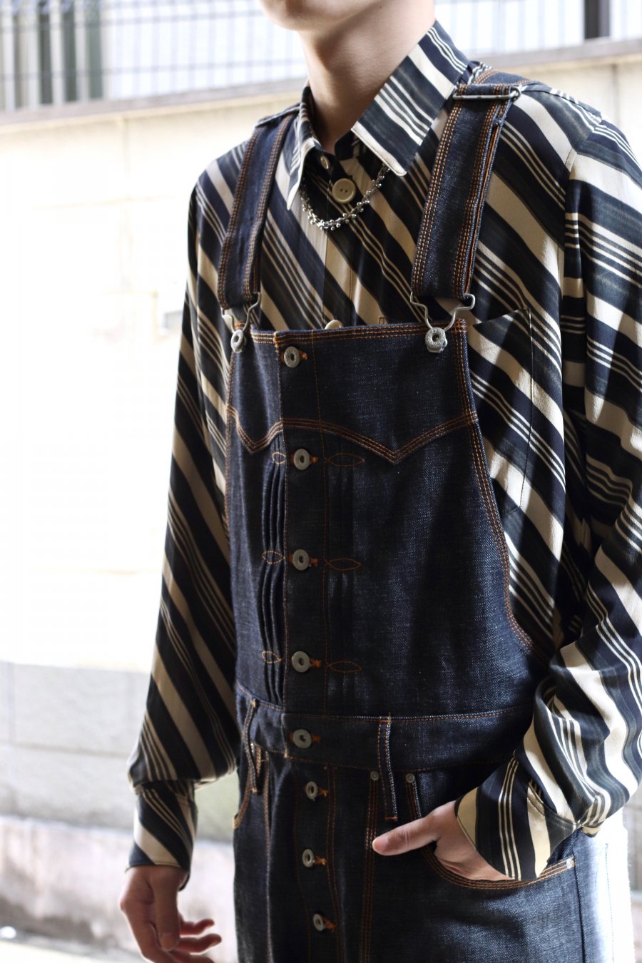 MASU（エムエーエスユー）の VASE PATTERN SHIRT FADED BLACK（シャツ