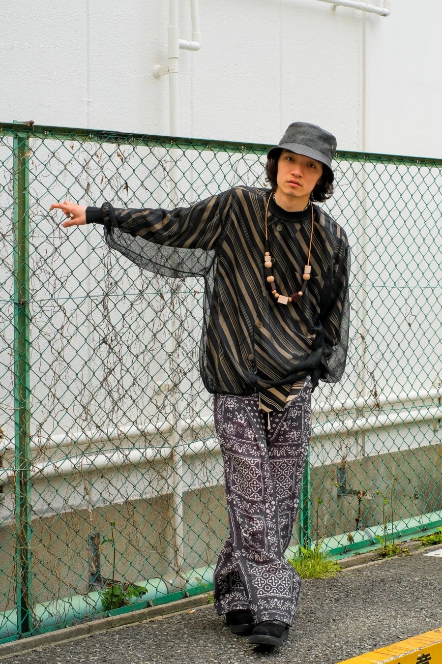 MASU（エムエーエスユー）の VASE PATTERN SHIRT FADED BLACK（シャツ