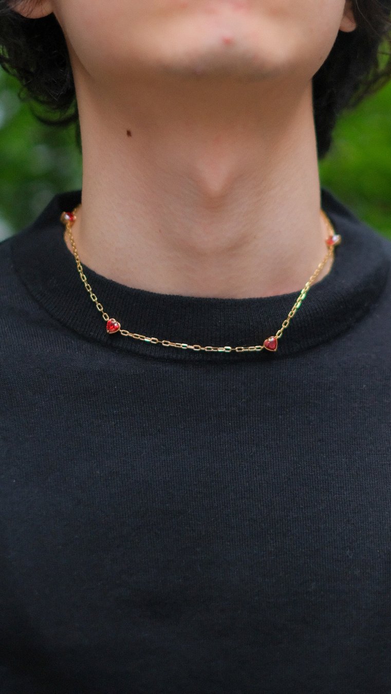 SYU.HOMME/FEMM（シュウ オム フェム）のLove chain necklace-Gold 