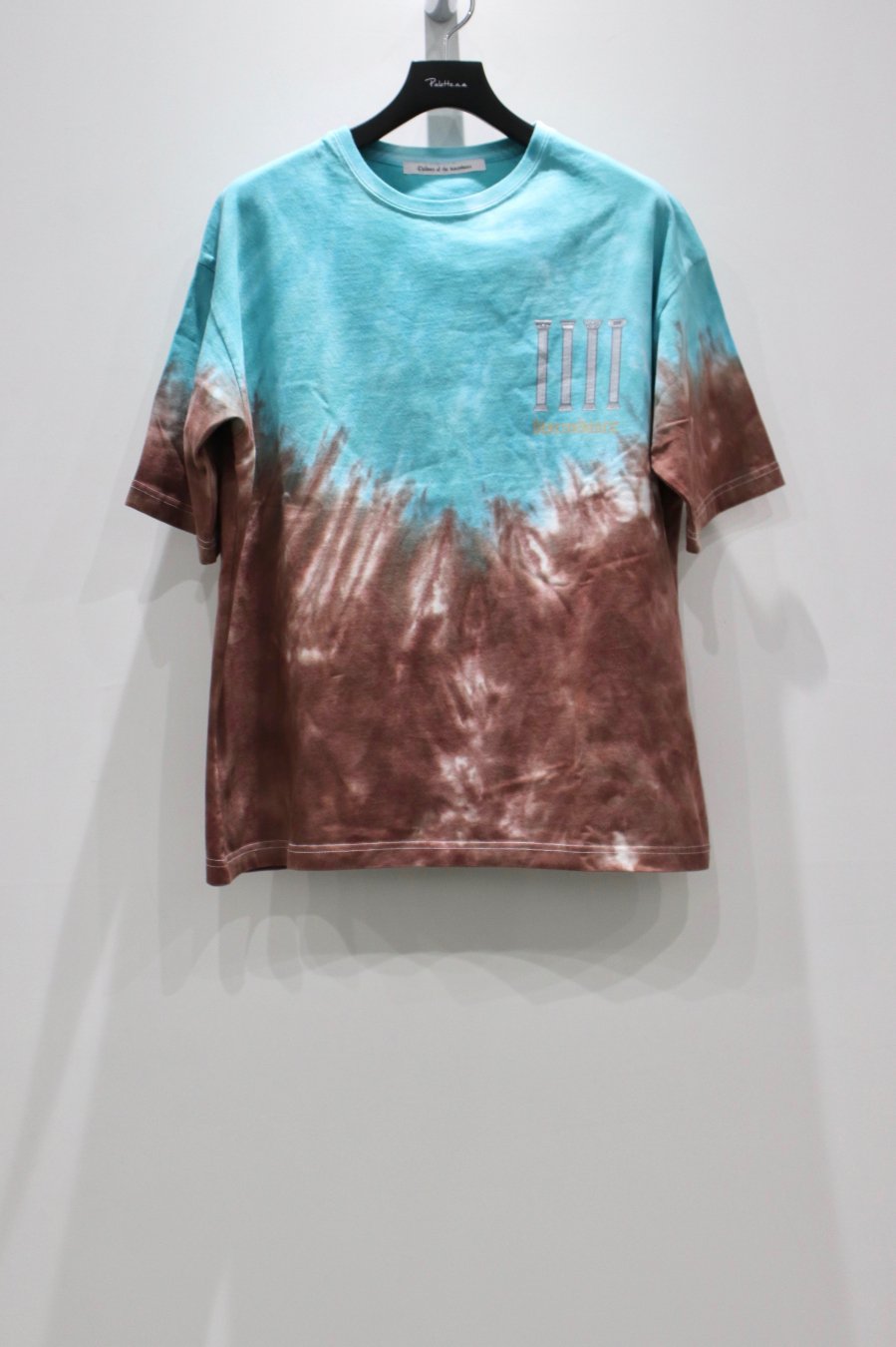 Children of the discordance  HAND DYEING AND PRINT TEE TYPE B-1BLUE<img class='new_mark_img2' src='https://img.shop-pro.jp/img/new/icons15.gif' style='border:none;display:inline;margin:0px;padding:0px;width:auto;' />