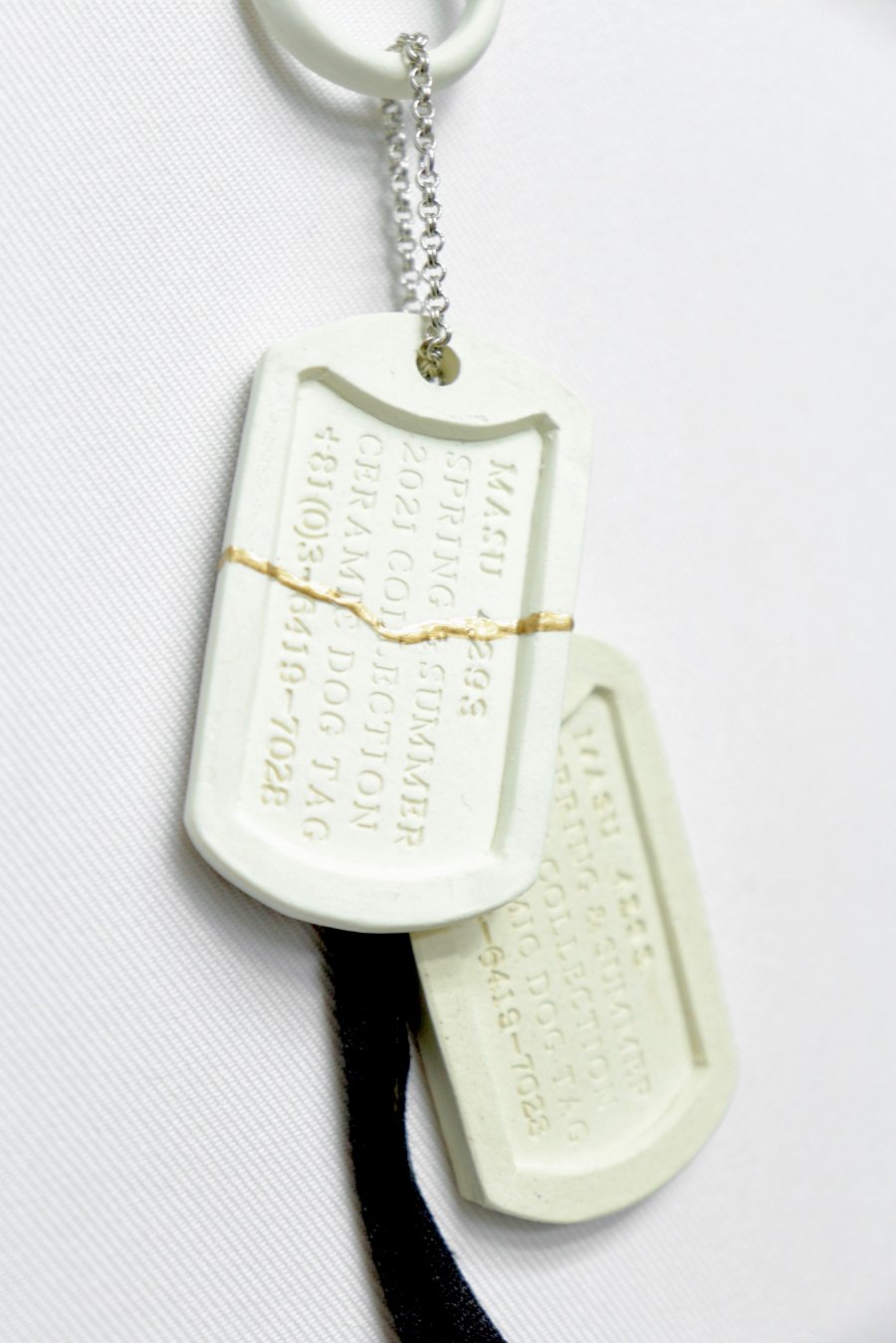 MASU（エムエーエスユー）のCERAMIC DOG TAG WHITE（ネックレス）の