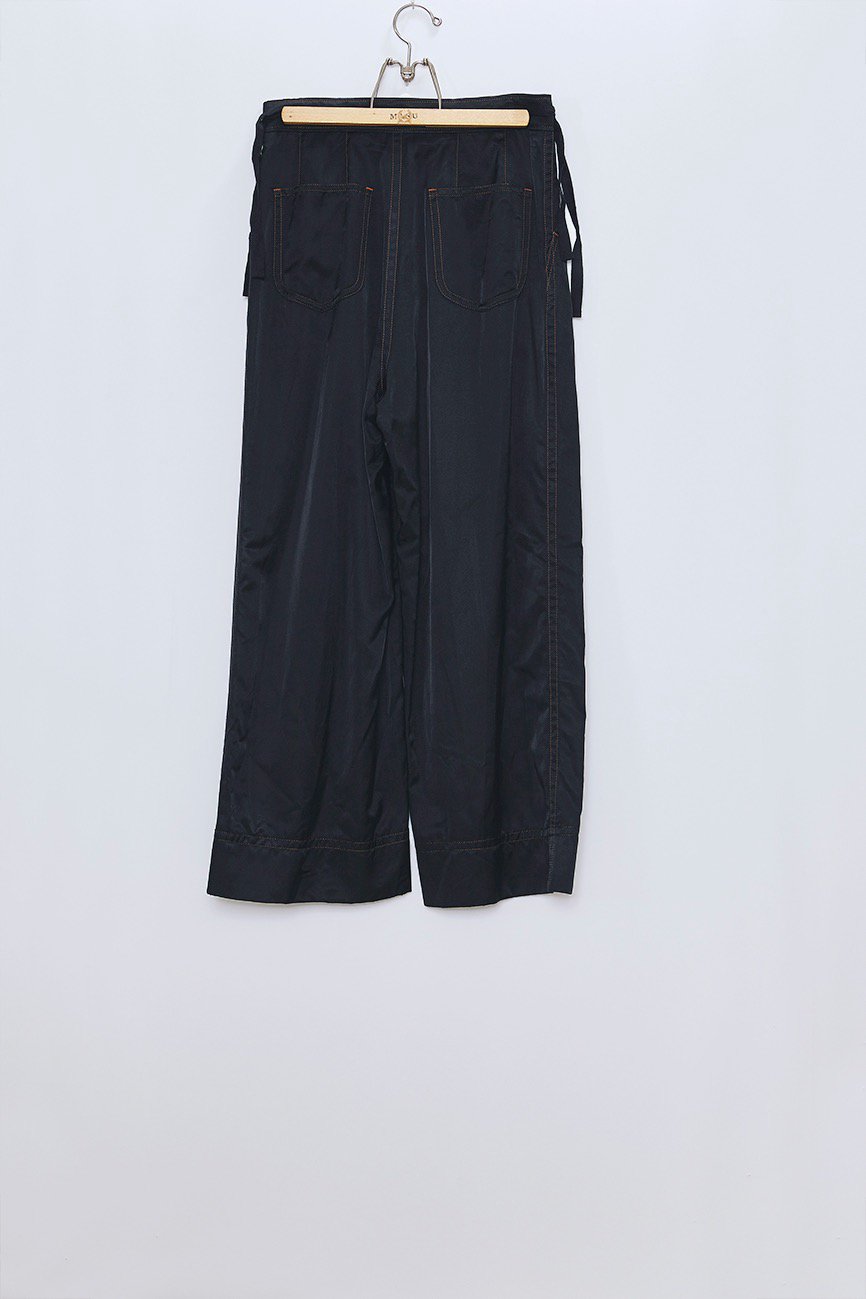 MASU（エムエーエスユー）のRIBBON WIDE TROUSERS BLACK