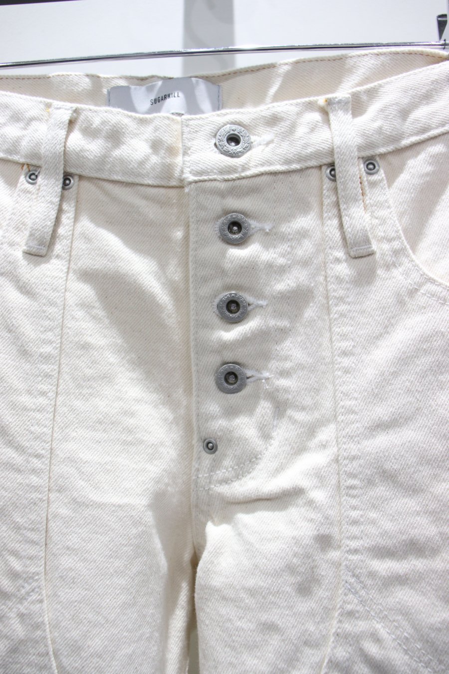 SUGARHILL（シュガーヒル）のWashed Double Knee Bell Bottom Denim