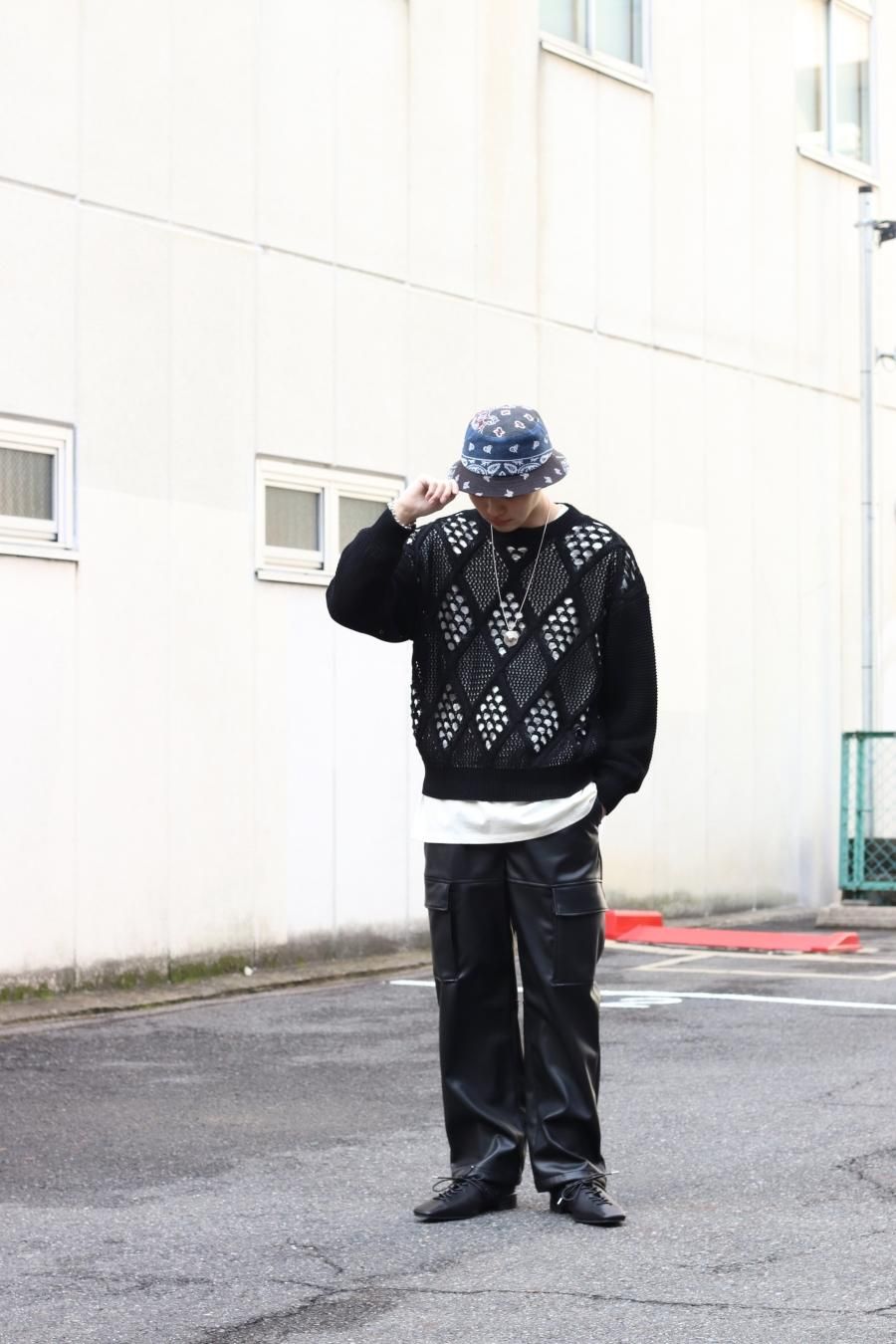 KIIT（キート）のSYNTHETIC LEATHER CARGO PANTS（フェイクレザー ...