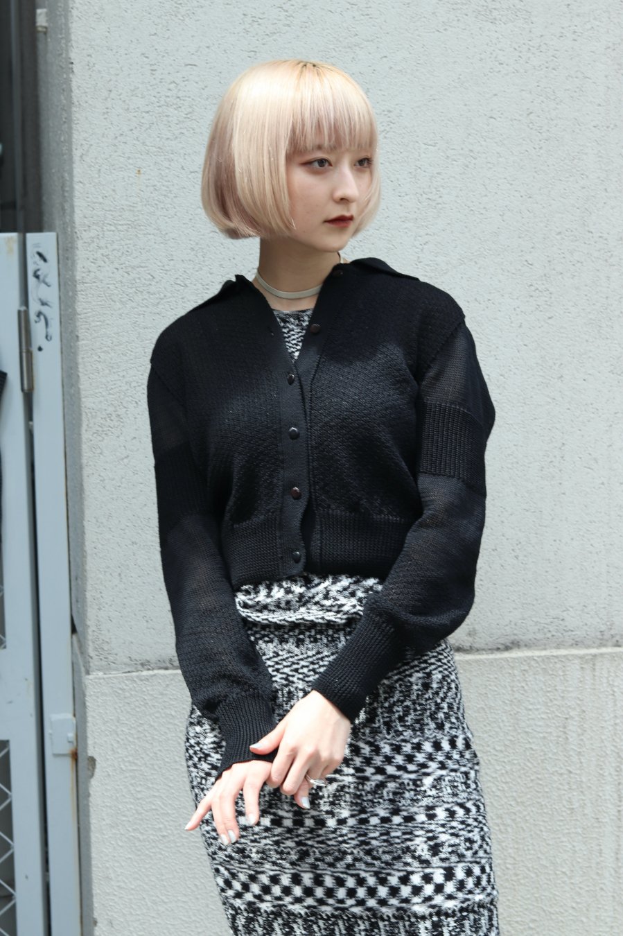 BELPER（ベルパー）のKNIT SHIRT-BLACK（ニットシャツ）の通販サイト-大阪 堀江 PALETTE art  alive（パレットアートアライヴ）-