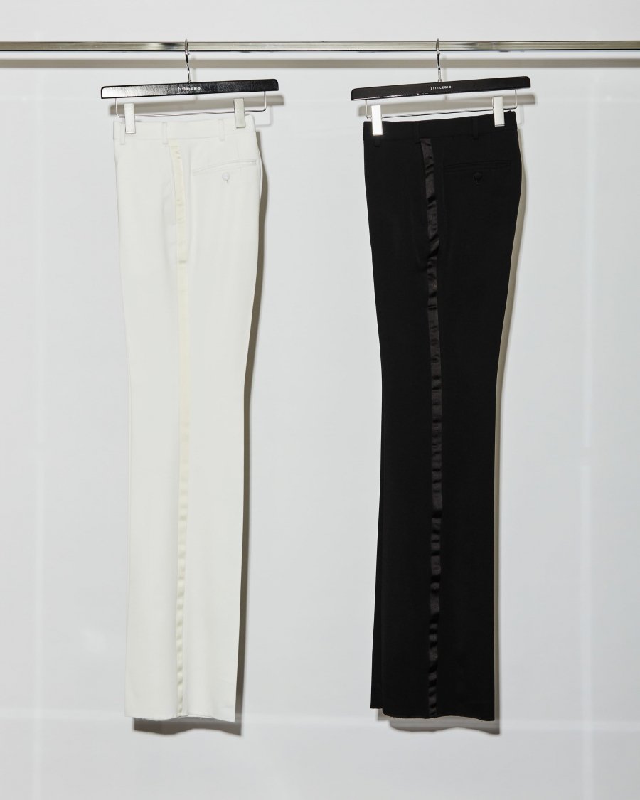 LITTLEBIG（リトルビッグ）のFlare Side Line Trousers White or  Black（フレアトラウザーズ）の通販サイト-大阪 堀江 PALETTE art alive（パレットアートアライヴ）-