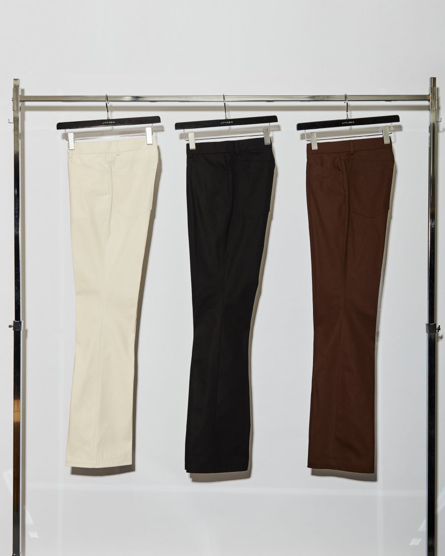 LITTLEBIG  T/C Bootscut Pants (White or Black or Brown)<img class='new_mark_img2' src='https://img.shop-pro.jp/img/new/icons15.gif' style='border:none;display:inline;margin:0px;padding:0px;width:auto;' />