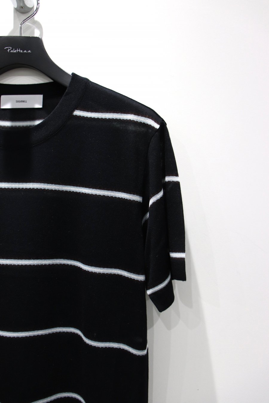 SUGARHILL（シュガーヒル）のSilk Linen Striped Knit Tee（Tシャツ 