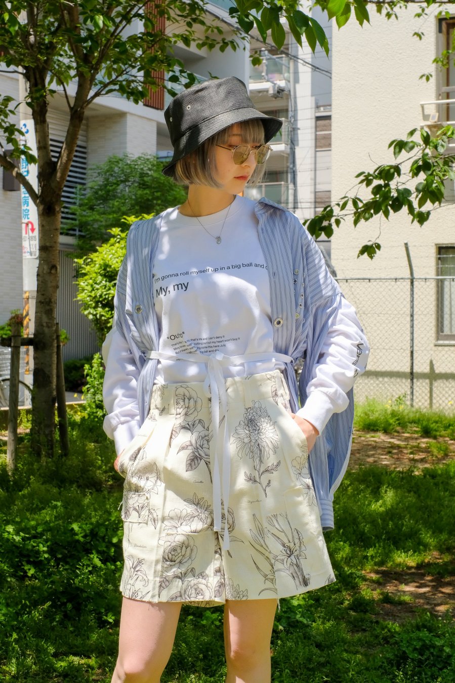 MASU（エムエーエスユー）のGRUNGE BOTANICAL SHORTS（ショートパンツ