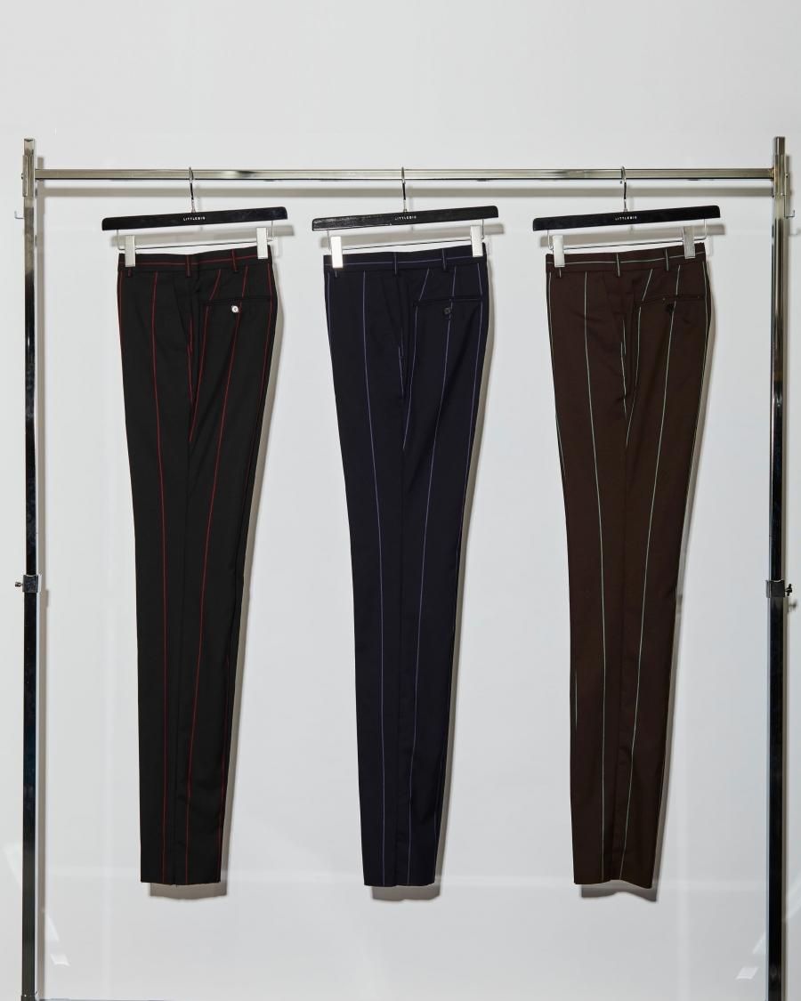 LITTLEBIG（リトルビッグ）の21SS Stripe Slim Trousers-Black or Navy 