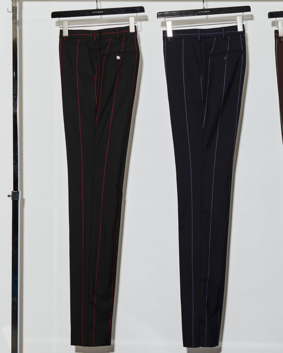 LITTLEBIG Stripe Slim Trousers 19ss | www.fleettracktz.com