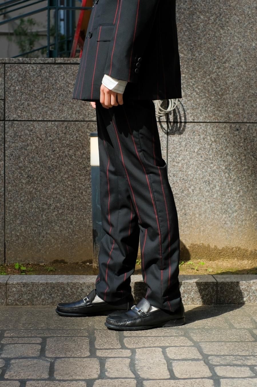 LITTLEBIG（リトルビッグ）の21SS Stripe Slim Trousers-Black or Navy or  Brown（スリムトラウザーズ）の通販サイト-大阪 堀江 PALETTE art alive（パレットアートアライヴ）-