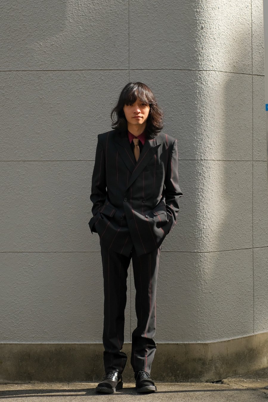 LITTLEBIG（リトルビッグ）の21SS Stripe Slim Trousers-Black or Navy