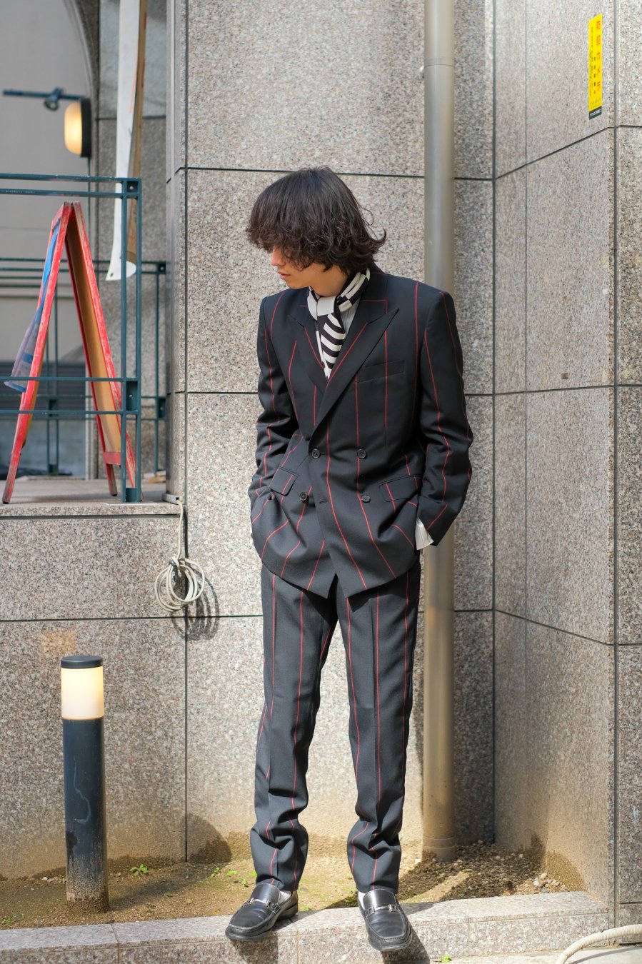 LITTLEBIG（リトルビッグ）の21SS Stripe Slim Trousers-Black or Navy or  Brown（スリムトラウザーズ）の通販サイト-大阪 堀江 PALETTE art alive（パレットアートアライヴ）-