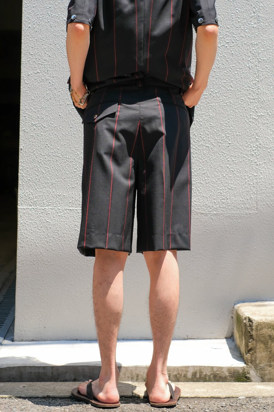 LITTLEBIG（リトルビッグ）のStripe Short Trousers-Black or Navy or  Brown（ショートトラウザーズ）の通販サイト-大阪 堀江 PALETTE art alive（パレットアートアライヴ）-