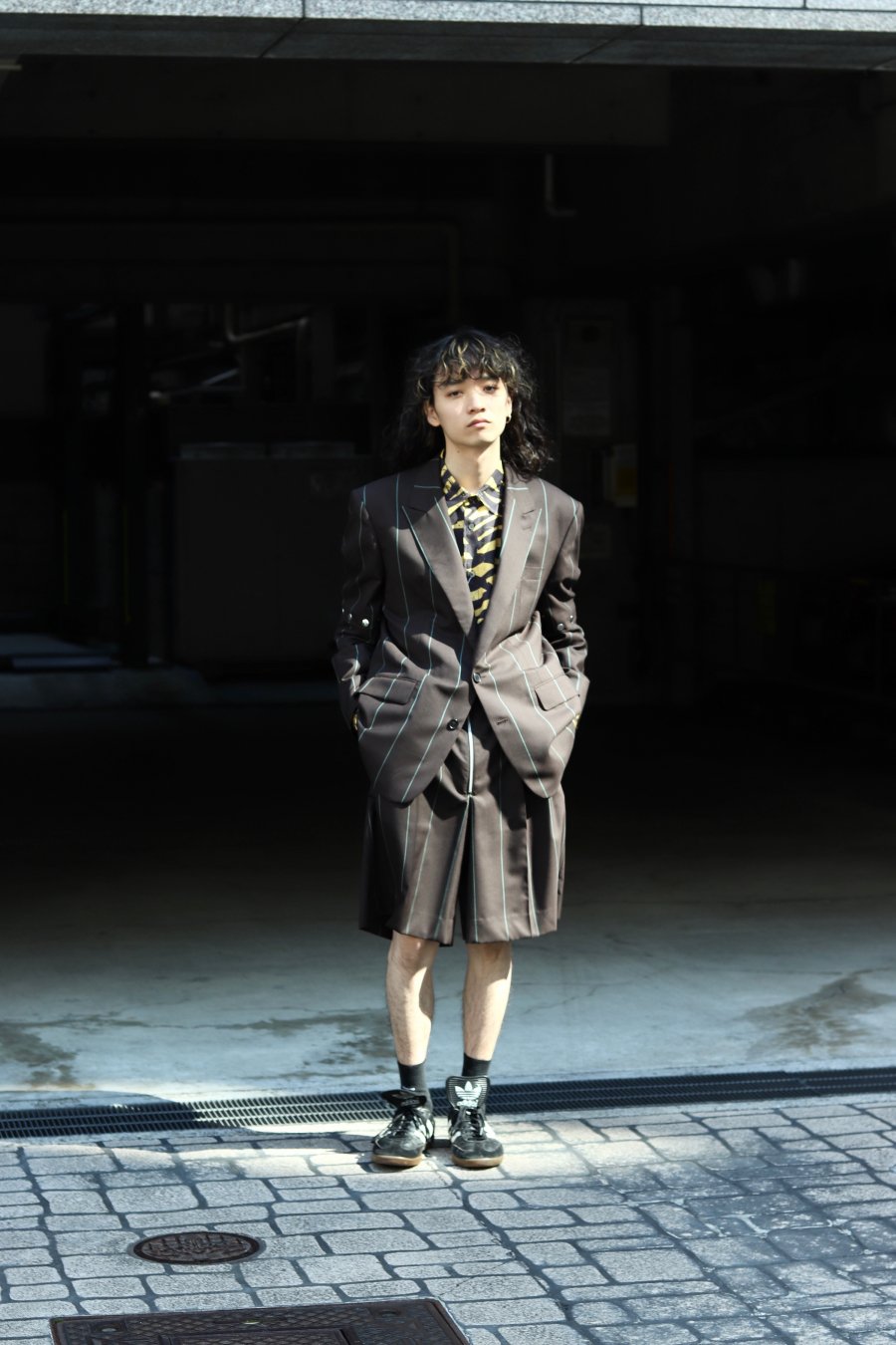 LITTLEBIG（リトルビッグ）のStripe Short Trousers-Black or Navy or  Brown（ショートトラウザーズ）の通販サイト-大阪 堀江 PALETTE art alive（パレットアートアライヴ）-