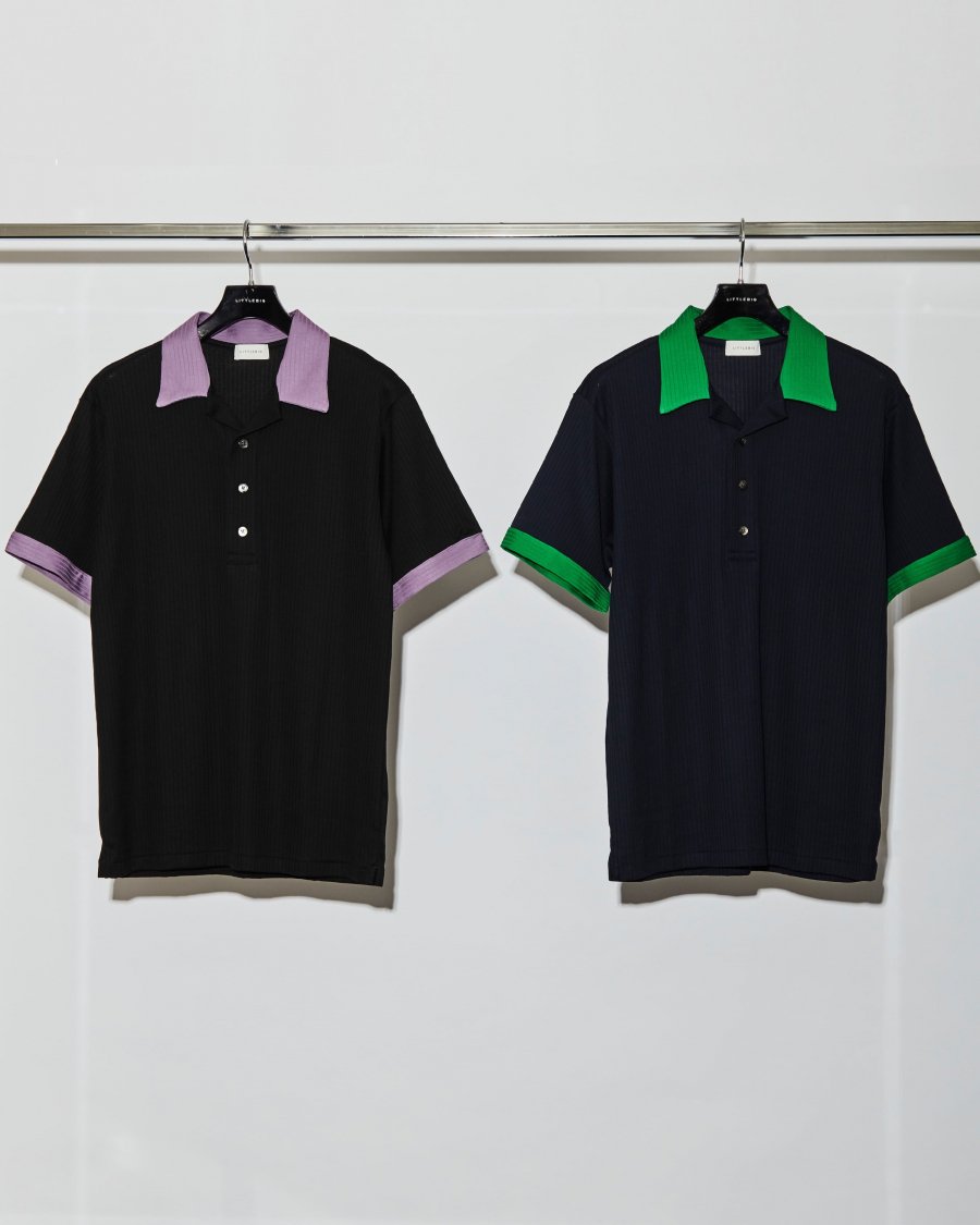 LITTLEBIG（リトルビッグ）のOpen Collared Polo BLACK or NAVY 