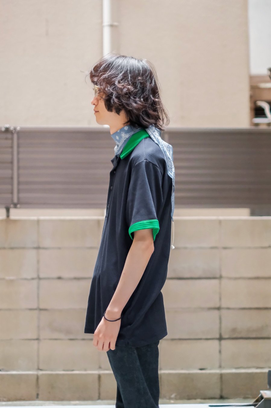 LITTLEBIG（リトルビッグ）のOpen Collared Polo BLACK or NAVY 