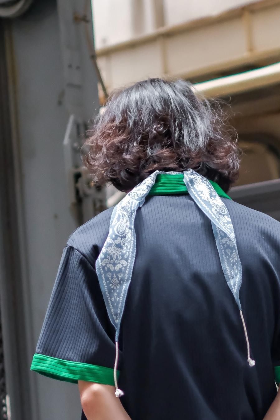 【バイカラー】Little BIG リトルビッグ オープンカラー ポロシャツ48 LITTLEBIG（リトルビッグ）のOpen Collared Polo BLACK or NAVY