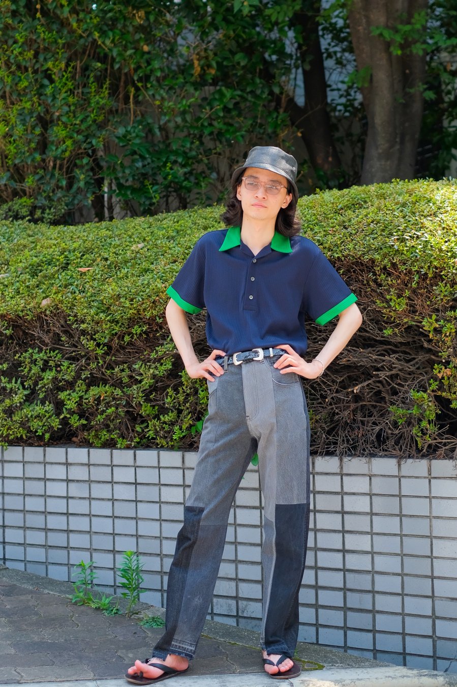 LITTLEBIG（リトルビッグ）のOpen Collared Polo BLACK or NAVY