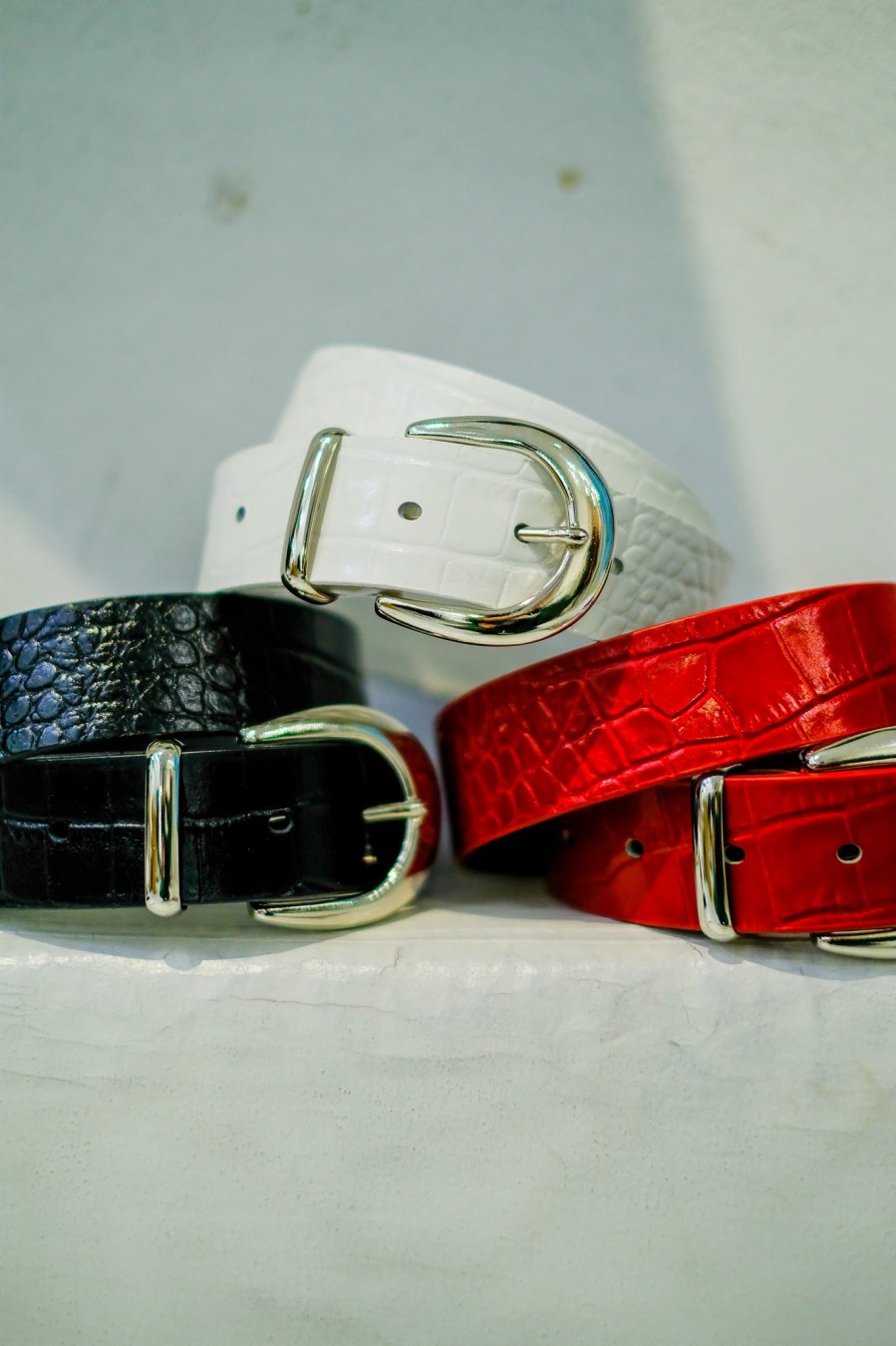 LITTLEBIG（リトルビッグ）のCroco Leather Belt（クロコベルト）の通販サイト-大阪 堀江 PALETTE art  alive（パレットアートアライヴ）-