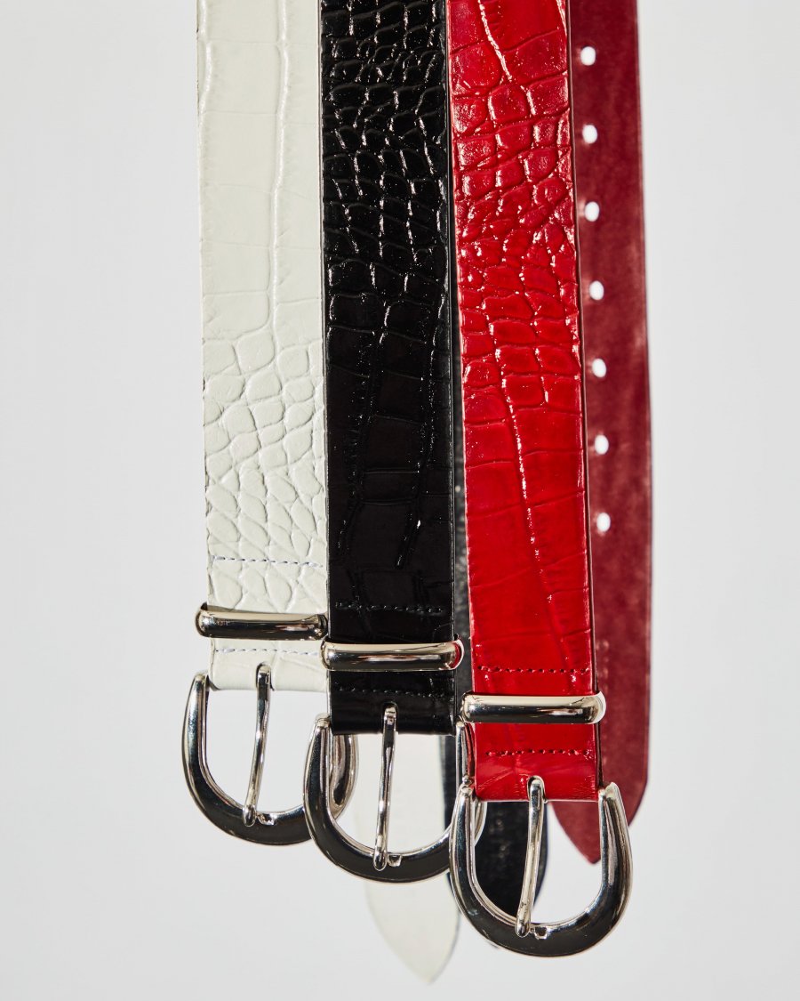 LITTLEBIG  Croco Leather BeltRed<img class='new_mark_img2' src='https://img.shop-pro.jp/img/new/icons15.gif' style='border:none;display:inline;margin:0px;padding:0px;width:auto;' />