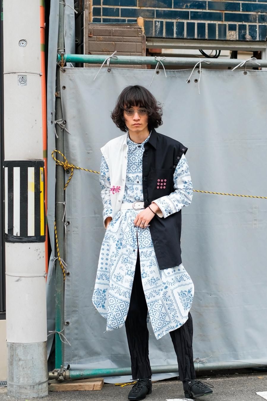 SYU．HOMME／FEMM　
2020AW Nu bontage pants SYU.HOMME/FEMM（シュウ オム フェム）のPatched long sleeve