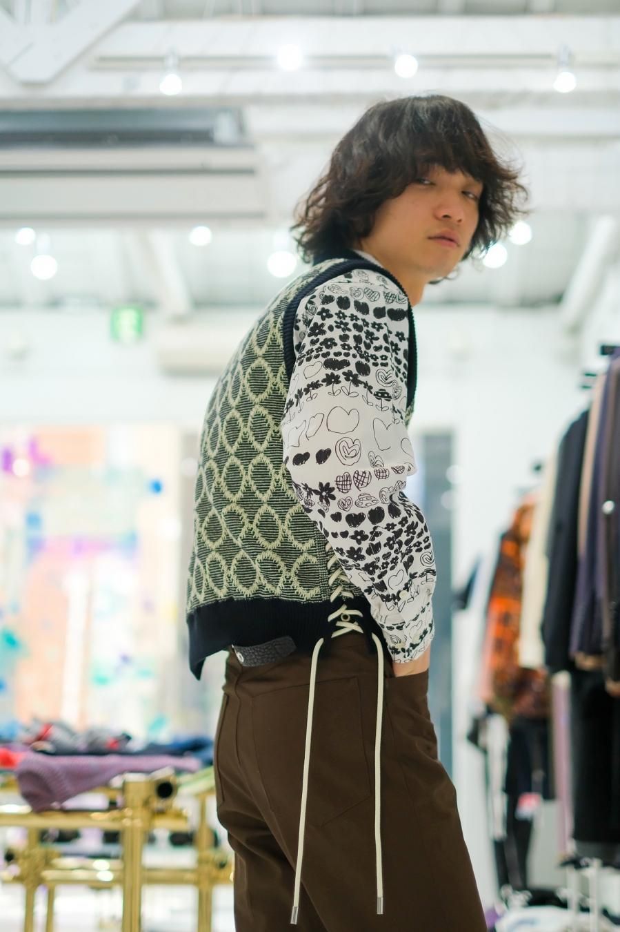 SYU.HOMME/FEMM Tambourine Knit Vest季節感春夏秋