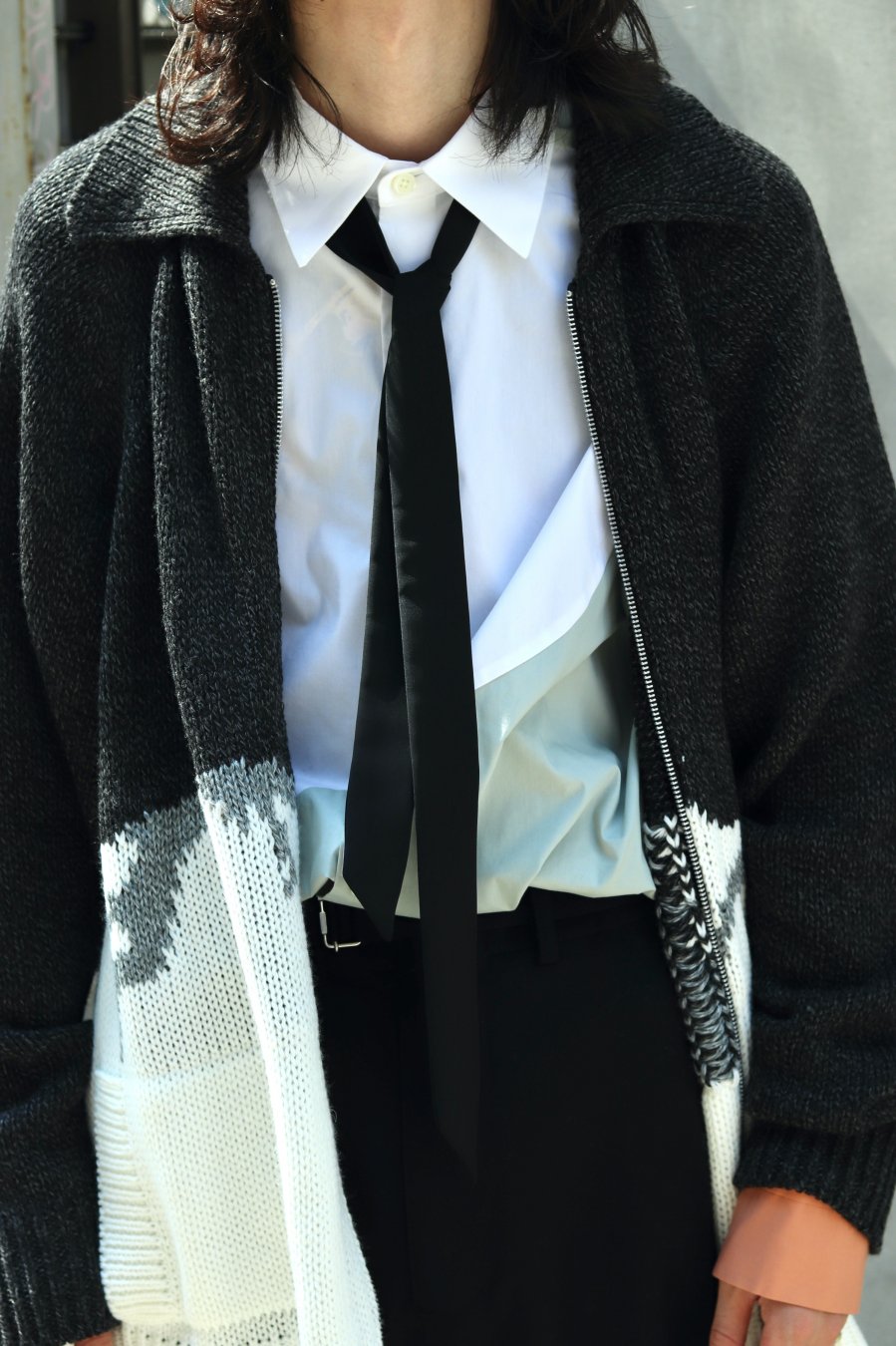 SYU.HOMME/FEMM Tape scarf Tie ネクタイ タグ付