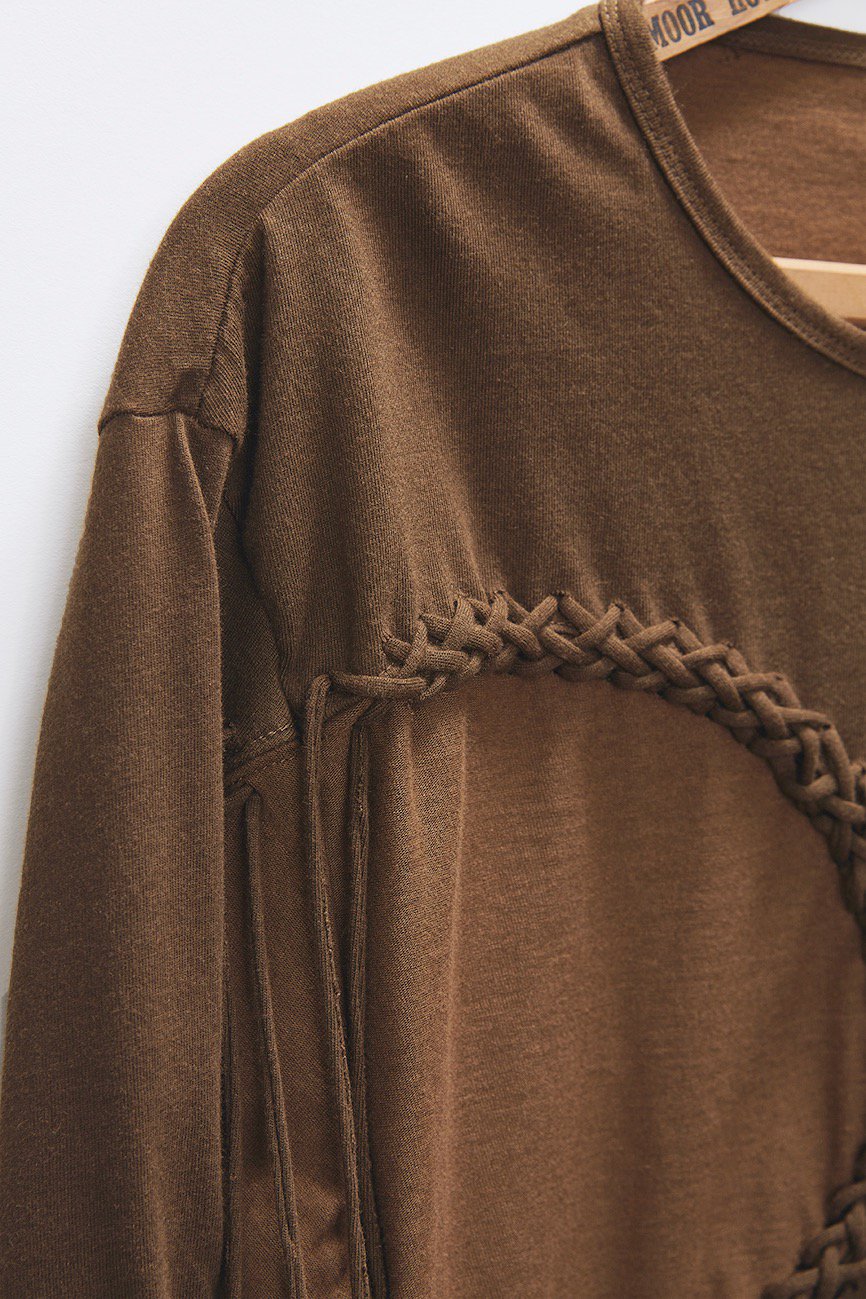 MASU（エムエーエスユー）のWAVING BRAID LONG SLEEVE T-SHIRTS OLIVE