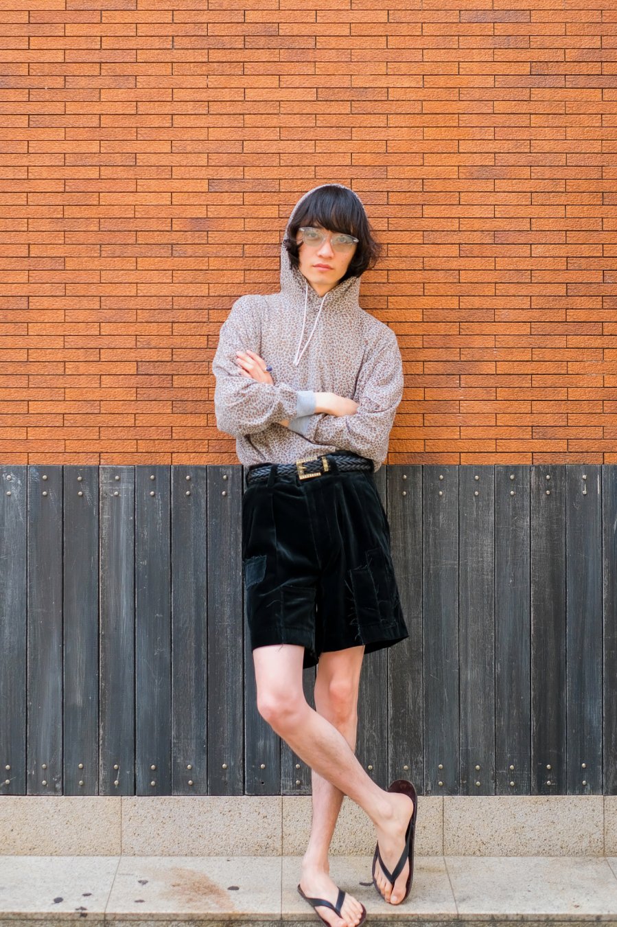 MASU（エムエーエスユー）のGRUNGE VELVET SHORTS BLACK（ショート