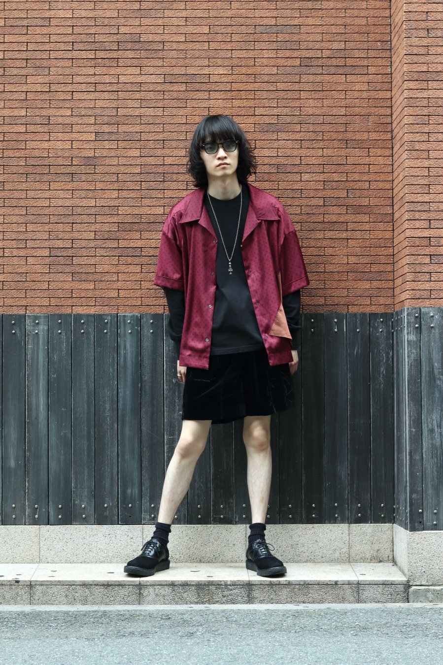 MASU（エムエーエスユー）のGRUNGE VELVET SHORTS BLACK（ショートパンツ）の通販サイト-大阪 堀江 PALETTE art  alive（パレットアートアライヴ）-