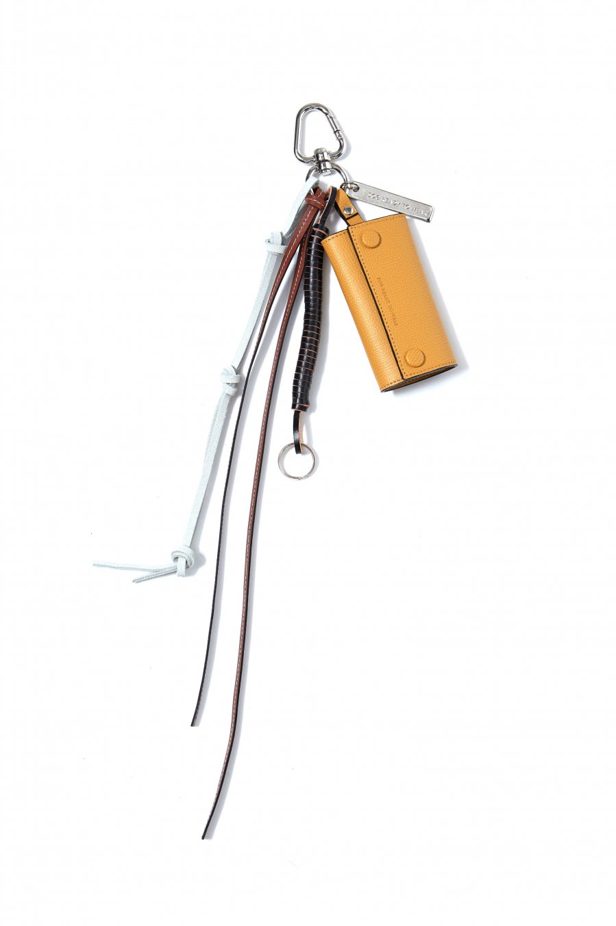 soe（ソーイ）のKey Ring With Leather Strap YELLOW（レザー 