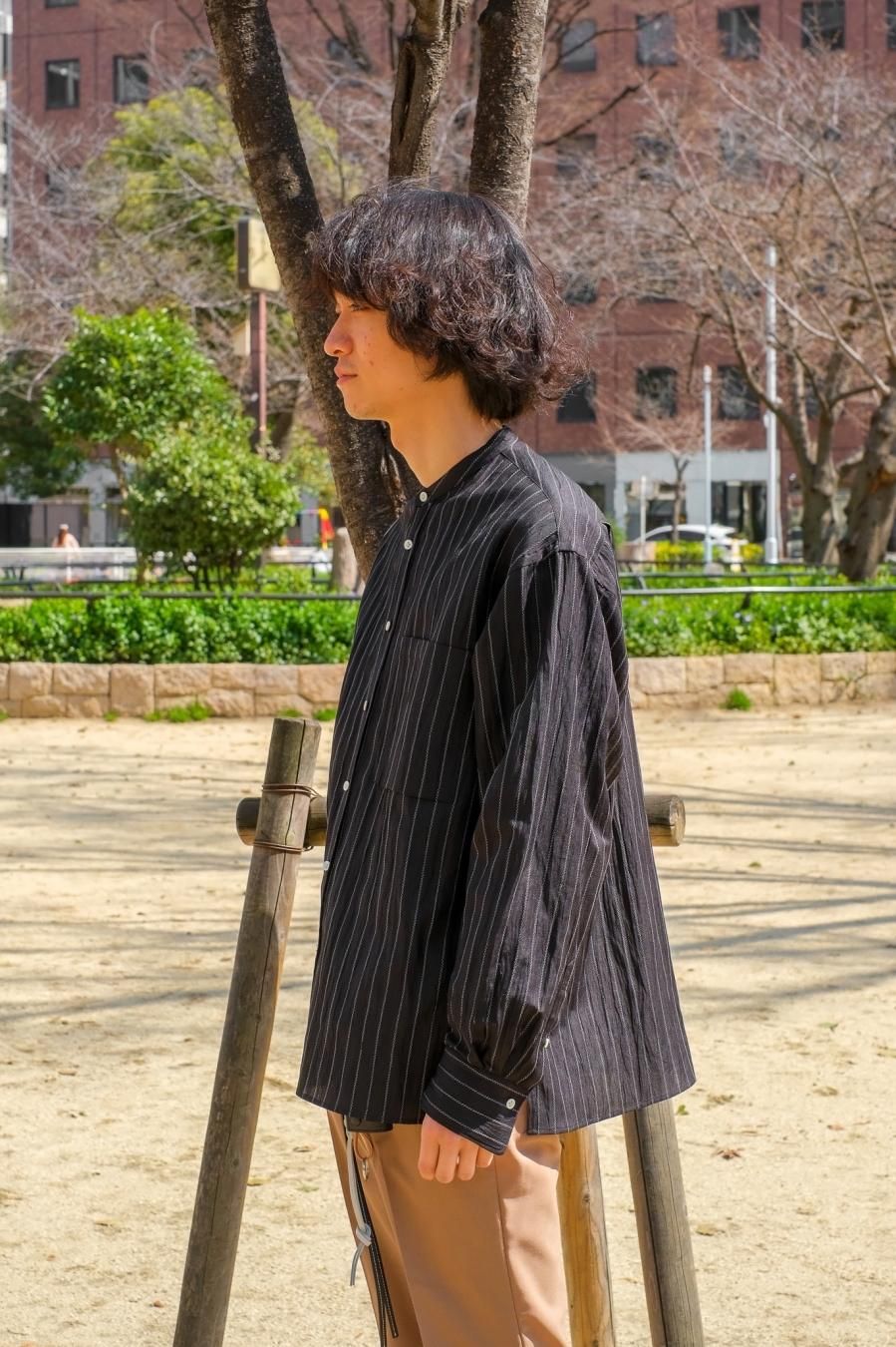 JOHN MASON SMITH（ジョンメイソンスミス）STRIPE BANDED COLLOR