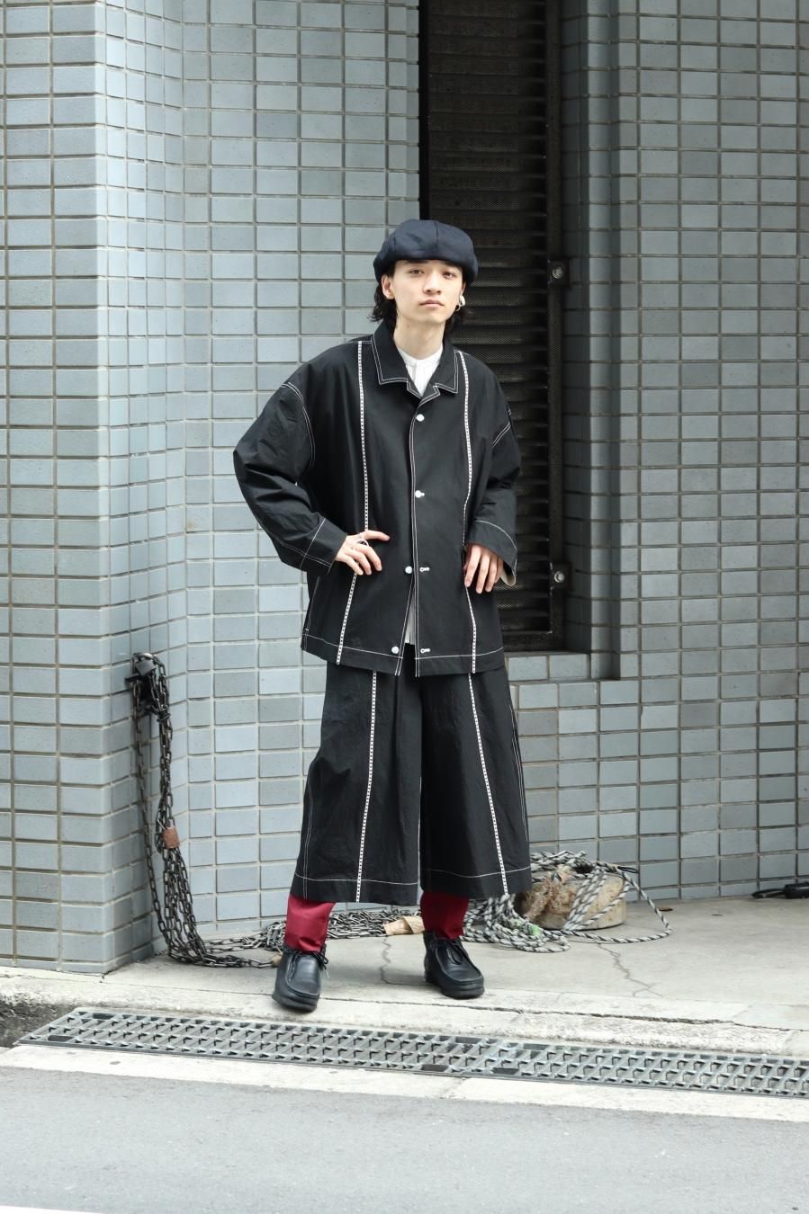 SHINYAKOZUKA(シンヤコズカ)のLADDER STITCH SHORTS(パンツ)の